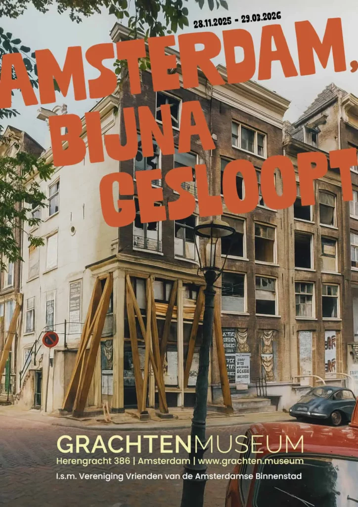 Poster Amsterdam bijna gesloopt