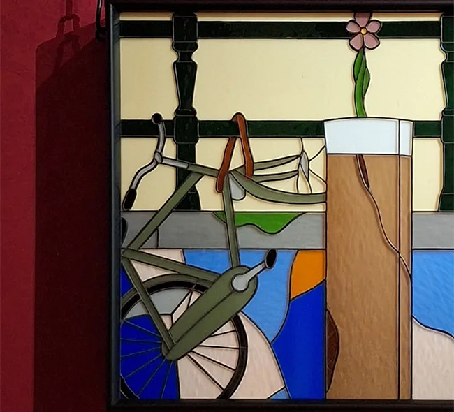 Amsterdam in glas in lood