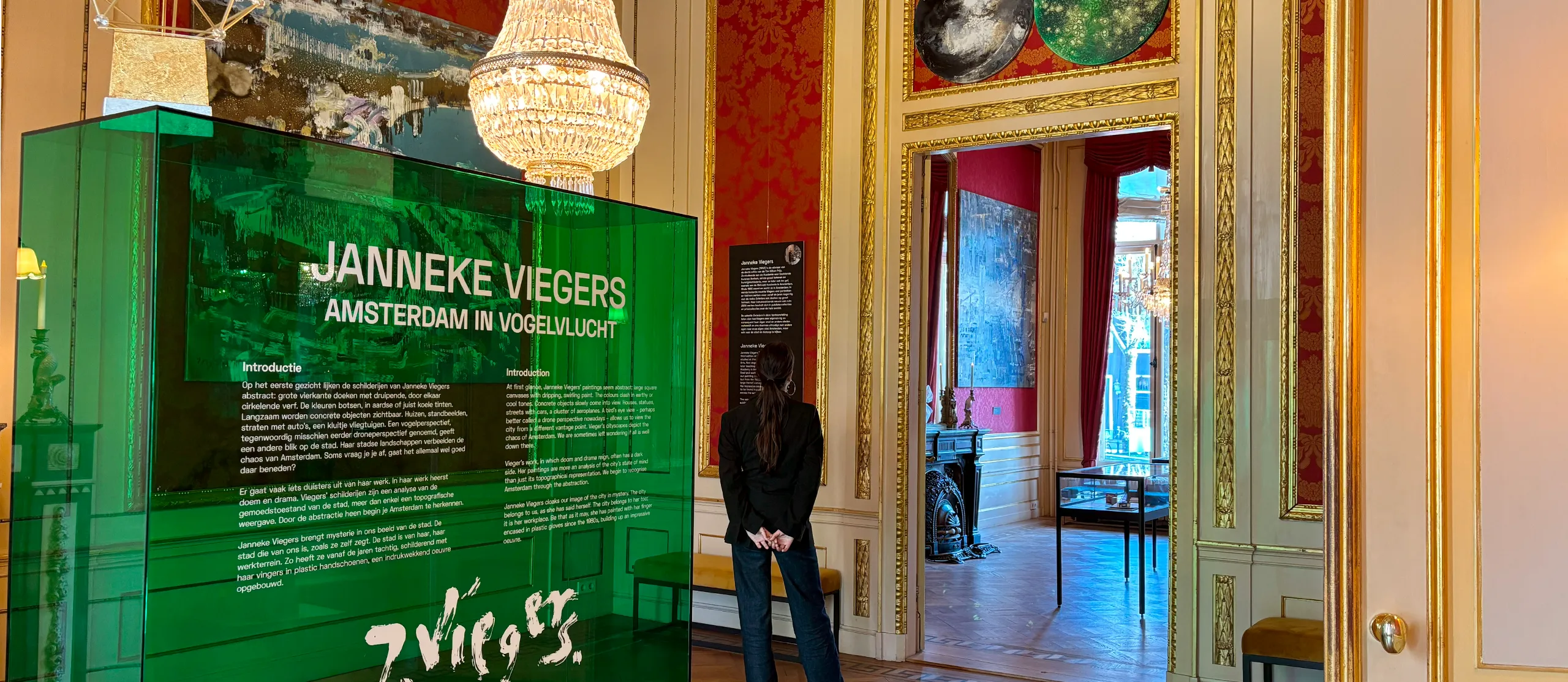  Amsterdam in vogelvlucht met werk van Janneke Viegers